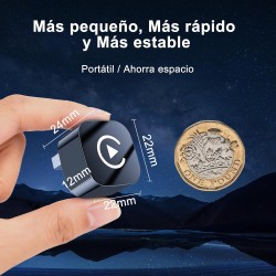 CarPlay sans Fil, Adapté aux véhicules équipés de CarPlay Filaire, Plug-and-Play pour Une Connectivité Rapide et Stable Adaptate