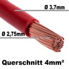 DCSk - 4mm² - 5m Câble Électrique Unipolaire pour Application Automobile - Véhicule, Voiture, Moto - Type FLRY B Asymétrique 4mm