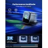 Adaptateur Carplay sans Fil, Plug & Play Mini Carplay sans Fil pour iPhone et Plus de 1k+ Voitures, Type-C/USB Compatible avec V
