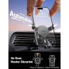 Uvert support téléphone voiture gravité grille aération porte portable automobile ventilation accroche smartphone auto compatibl