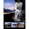 Uvert support téléphone voiture gravité grille aération porte portable automobile ventilation accroche smartphone auto compatibl