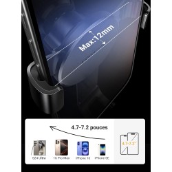Uvert support téléphone voiture gravité grille aération porte portable automobile ventilation accroche smartphone auto compatibl