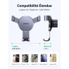 Uvert support téléphone voiture gravité grille aération porte portable automobile ventilation accroche smartphone auto compatibl