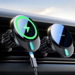 JOYROOM Support Telephone Voiture Induction 15W Charge Rapide, Chargeur Magsafe Voiture sans Fil Grille d'Aération, Chargeur Ind