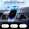 Miracase Support Téléphone Voiture Magnetique, 2025 Amélioré[Aimants Ultra Puissante] Porte Téléphone Voiture Aimanté Compatible