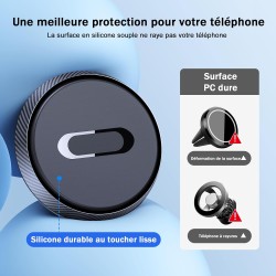Miracase Support Téléphone Voiture Magnetique, 2025 Amélioré[Aimants Ultra Puissante] Porte Téléphone Voiture Aimanté Compatible