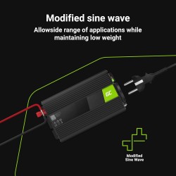Vert cell® 300w/600w 24v 220v/230v convertisseur de tension camion solaire modifiée volts sinus power inverter sinusoïdale dc ac