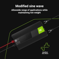 Vert cell® 1500w/3000w 12v 220v/230v convertisseur de tension voiture solaire modifiée volts sinus power inverter sinusoïdale dc