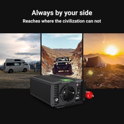 Vert cell® 150w/300w 12v 220v/230v convertisseur de tension voiture solaire modifiée volts sinus power inverter sinusoïdale dc a