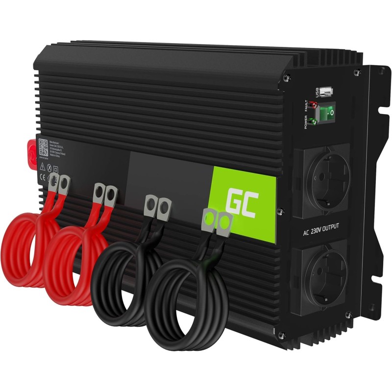 Vert cell pro 2000w/4000w 12v 220v/230v convertisseur de tension voiture solaire modifiée volts sinus power inverter sinusoïdale
