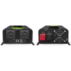 Vert cell pro 1000w/2000w 12v 220v/230v convertisseur pur sinus de tension volts voiture solaire power inverter sinusoïdale dc a