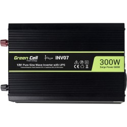 Vert cell® 300w/600w 12v 220v/230v convertisseur de tension voiture solaire ups inverter, peak onduleur transformateur pour poêl