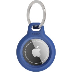 Belkin Étui pour Apple AirTag avec Attache en Métal, Porte Clés, Protection Durable, Anti-rayure, Ouverture Facile et Rebords Su