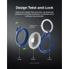 Belkin Étui pour Apple AirTag avec Attache en Métal, Porte Clés, Protection Durable, Anti-rayure, Ouverture Facile et Rebords Su