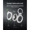Belkin Étui pour Apple AirTag avec Attache en Métal, Porte Clés, Protection Durable, Anti-rayure, Ouverture Facile et Rebords Su