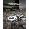 Belkin Étui pour Apple AirTag avec Attache en Métal, Porte Clés, Protection Durable, Anti-rayure, Ouverture Facile et Rebords Su