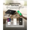 Belkin Étui pour Apple AirTag avec Attache en Métal, Porte Clés, Protection Durable, Anti-rayure, Ouverture Facile et Rebords Su