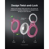 Belkin Étui pour Apple AirTag avec Attache en Métal, Porte Clés, Protection Durable, Anti-rayure, Ouverture Facile et Rebords Su