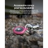 Belkin Étui pour Apple AirTag avec Attache en Métal, Porte Clés, Protection Durable, Anti-rayure, Ouverture Facile et Rebords Su