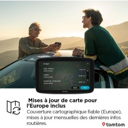 TomTom GPS Voiture GO Classic 2ème génération (6 Pouces, Info Trafic, Essai Alertes des Zones de Danger, Cartes EU, Mise à Jour 