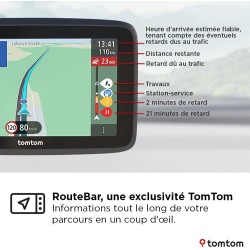 TomTom GPS Voiture GO Classic 2ème génération (6 Pouces, Info Trafic, Essai Alertes des Zones de Danger, Cartes EU, Mise à Jour 