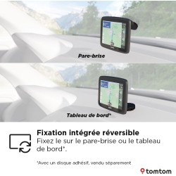 TomTom GPS Voiture GO Classic 2ème génération (6 Pouces, Info Trafic, Essai Alertes des Zones de Danger, Cartes EU, Mise à Jour 