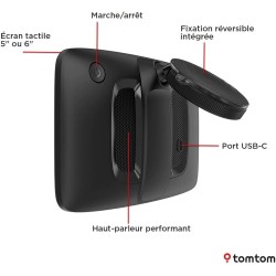 TomTom GPS Voiture GO Classic 2ème génération (6 Pouces, Info Trafic, Essai Alertes des Zones de Danger, Cartes EU, Mise à Jour 