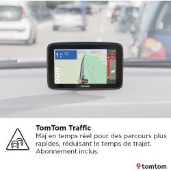 TomTom GPS Voiture GO Classic Lite (6 Pouces, Info Trafic, Essai des Alertes de Zones de Danger, Cartes EU, Mise à Jour Inclus V