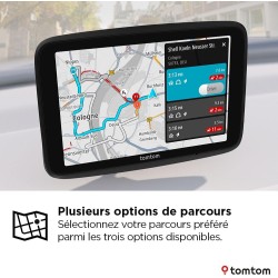 TomTom GPS Voiture GO Classic Lite (6 Pouces, Info Trafic, Essai des Alertes de Zones de Danger, Cartes EU, Mise à Jour Inclus V