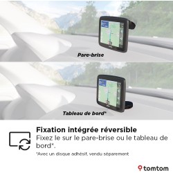 TomTom GPS Voiture GO Classic Lite (6 Pouces, Info Trafic, Essai des Alertes de Zones de Danger, Cartes EU, Mise à Jour Inclus V