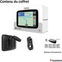 TomTom GPS Voiture GO Classic Lite (6 Pouces, Info Trafic, Essai des Alertes de Zones de Danger, Cartes EU, Mise à Jour Inclus V