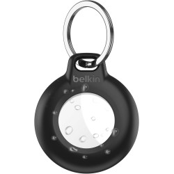 Belkin Anneau de Protection étanche avec Attache en métal pour AirTag (Protection Durable et antirayure, pour Porte-clés, Collie