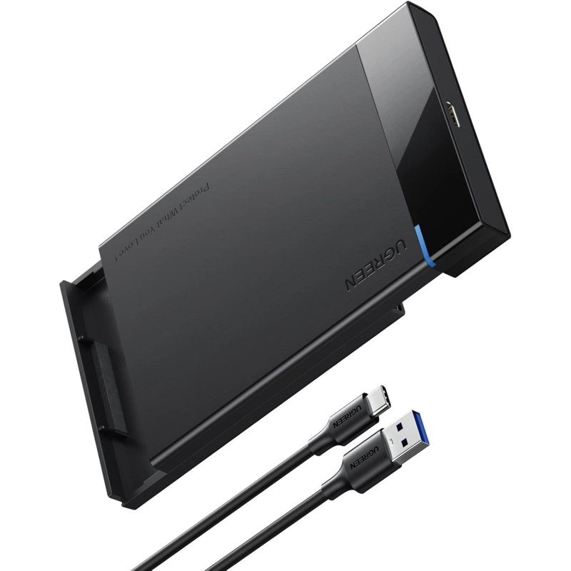 Uvert usb c boîtier externe 2,5 pouces disque dur sata iii ii i hdd ssd usb 3.1 gen 2 type c 6gbps uasp supporte windows mac os 