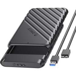 ORICO Boitier Disque Dur 2.5'', USB 3.0 Boitier Externe Disque 5Gbps pour SATA HDD et SSD de 2,5'' et 7/9.5 mm, accélération UAS