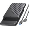 ORICO Boitier Disque Dur 2.5'', USB 3.0 Boitier Externe Disque 5Gbps pour SATA HDD et SSD de 2,5'' et 7/9.5 mm, accélération UAS