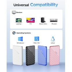 ORICO Boitier Disque Dur 2.5'', USB 3.0 Boitier Externe Disque 5Gbps pour SATA HDD et SSD de 2,5'' et 7/9.5 mm, accélération UAS