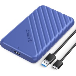 ORICO Boitier Disque Dur 2.5'', USB 3.0 Boitier Externe Disque 5Gbps pour SATA HDD et SSD de 2,5'' et 7/9.5 mm, accélération UAS