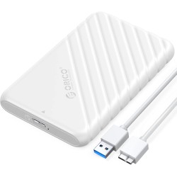 ORICO Boitier Disque Dur 2.5'', USB 3.0 Boitier Externe Disque 5Gbps pour SATA HDD et SSD de 2,5'' et 7/9.5 mm, accélération UAS