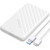 ORICO Boitier Disque Dur 2.5'', USB 3.0 Boitier Externe Disque 5Gbps pour SATA HDD et SSD de 2,5'' et 7/9.5 mm, accélération UAS
