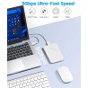 ORICO Boitier Disque Dur 2.5'', USB 3.0 Boitier Externe Disque 5Gbps pour SATA HDD et SSD de 2,5'' et 7/9.5 mm, accélération UAS