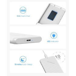 ORICO Boitier Disque Dur 2.5'', USB 3.0 Boitier Externe Disque 5Gbps pour SATA HDD et SSD de 2,5'' et 7/9.5 mm, accélération UAS