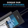 SABRENT Boitier Disque Dur 3.5, Rapide 5Gbps Boitier SSD Externe 2.5"/3.5", Adaptateur SATA USB pour SSD/HDD, Lecteur Disque Dur