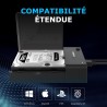 SABRENT Boitier Disque Dur 3.5, Rapide 5Gbps Boitier SSD Externe 2.5"/3.5", Adaptateur SATA USB pour SSD/HDD, Lecteur Disque Dur