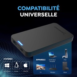 SABRENT Boitier Disque Dur 2.5, Rapide 5Gbps Boitier SSD Externe pour HDD 2,5" Pouces, Adaptateur SSD vers USB 3.0, Lecteur Disq