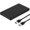 SABRENT Boitier Externe pour Disque Dur SATA 2,5" Pouces, 9,5 ou 7mm Adaptateur SSD/HDD vers USB 3.2, Aluminium Station d'accuei