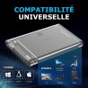 SABRENT Boitier Externe pour Disque Dur SATA 2,5" Pouces, 9,5 ou 7mm Adaptateur SSD/HDD vers USB 3.2, Station d'accueil du Disqu