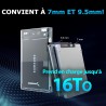 SABRENT Boitier Externe pour Disque Dur SATA 2,5" Pouces, 9,5 ou 7mm Adaptateur SSD/HDD vers USB 3.2, Station d'accueil du Disqu