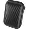 Etui pour Disque Dur Externe 2,5", Étui pour Portable SSD, Pochette avec Proche Filet, Coque EVA Rigide de Sac Sacoche Protectio