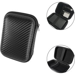 Etui pour Disque Dur Externe 2,5", Étui pour Portable SSD, Pochette avec Proche Filet, Coque EVA Rigide de Sac Sacoche Protectio