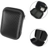 Etui pour Disque Dur Externe 2,5", Étui pour Portable SSD, Pochette avec Proche Filet, Coque EVA Rigide de Sac Sacoche Protectio